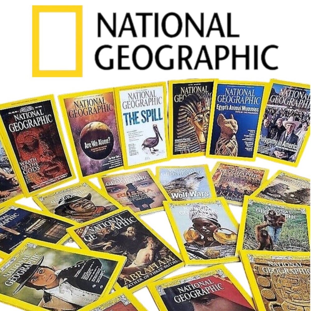 National Geographic Magazine Bundle Lot of 2 Magazines 1960 - 2024 Coffee table - Picture 5 of 13